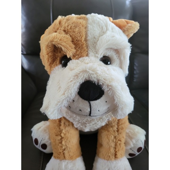Bulldog Plush Stuffed Animal Puppy Dog Toy Cute Kids Decor Soft - Picture 8 of 9